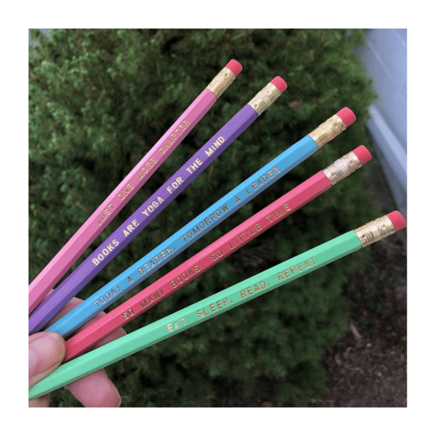 Book Lover Pencil Set - Sienna & Slate