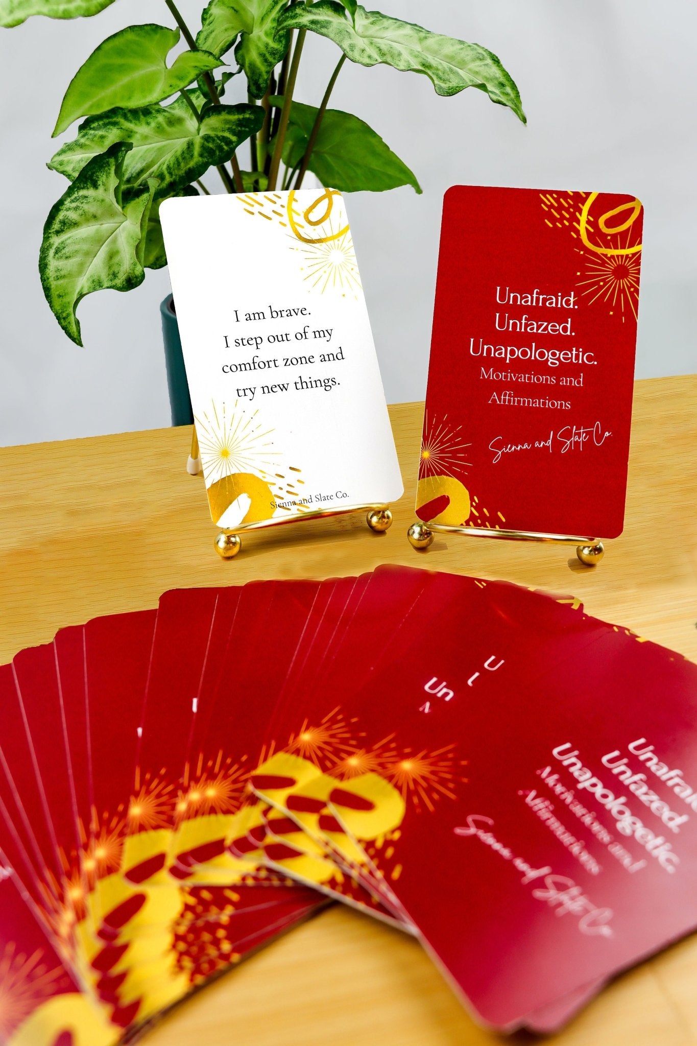 Unafraid. Unfazed. Unapologetic. Affirmation Cards - Sienna & Slate