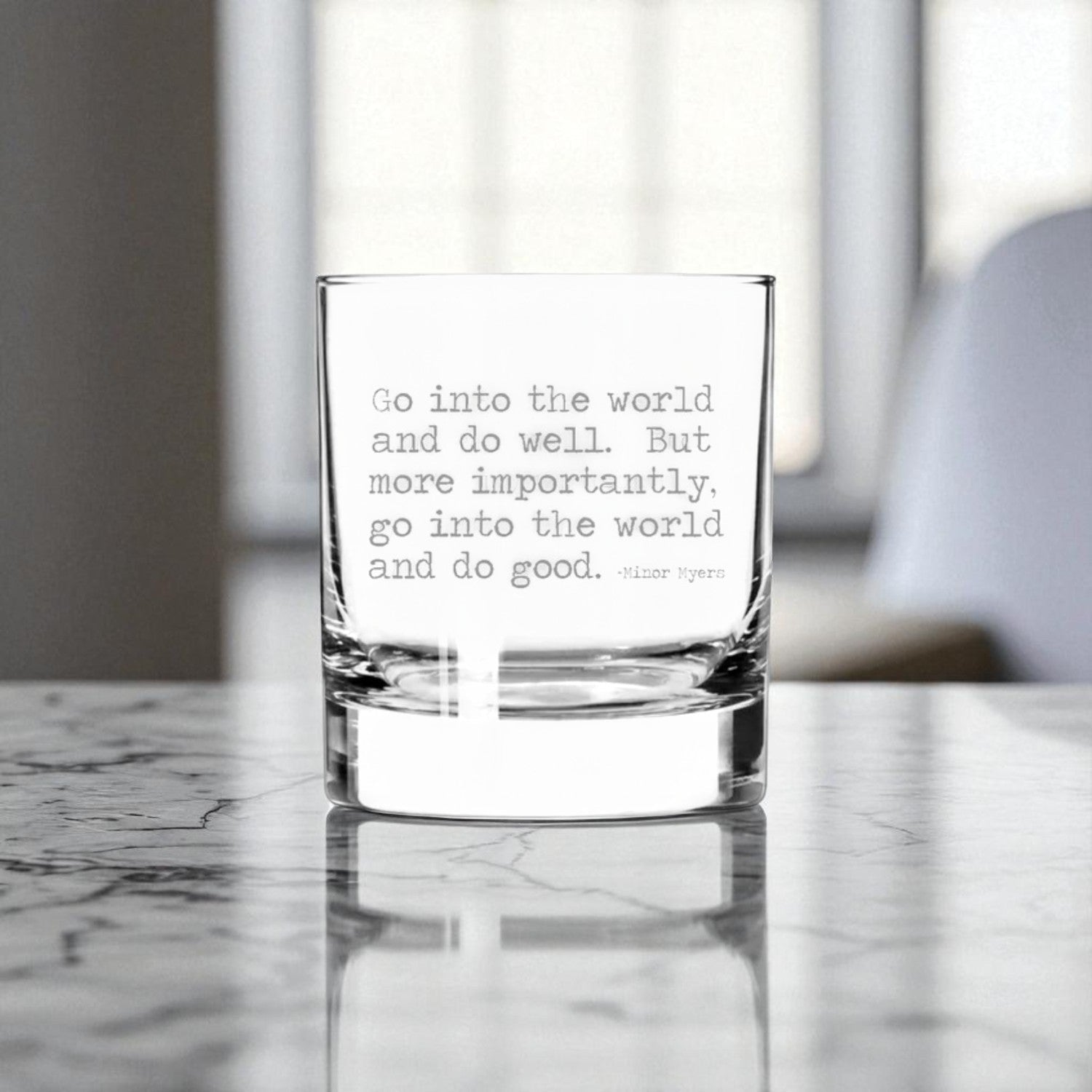 Go Into the World and Do Good 11oz Glass Tumbler - Sienna & Slate