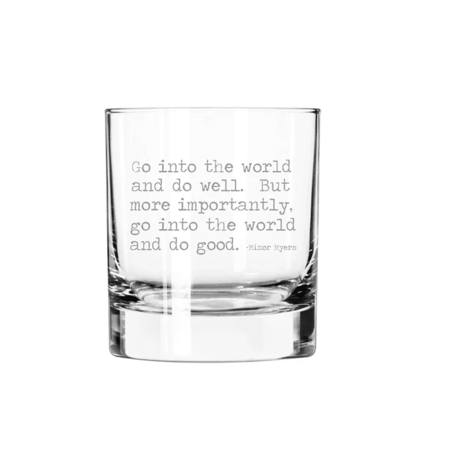 Go Into the World and Do Good 11oz Glass Tumbler - Sienna & Slate