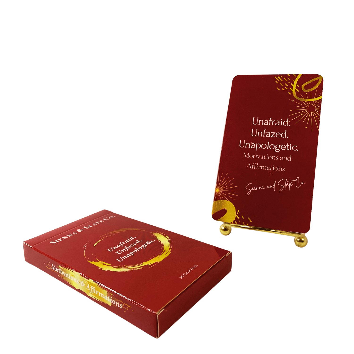 Unafraid. Unfazed. Unapologetic. Affirmation Cards - Sienna & Slate