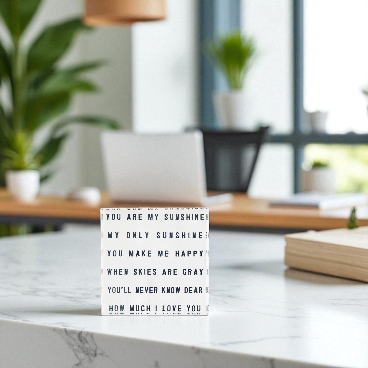 You Are My Sunshine Mini Block - Sienna & Slate