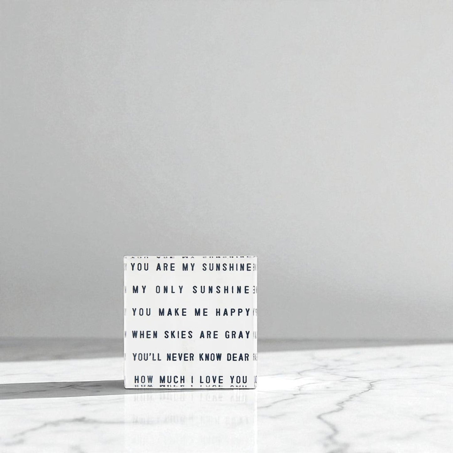 You Are My Sunshine Mini Block - Sienna & Slate