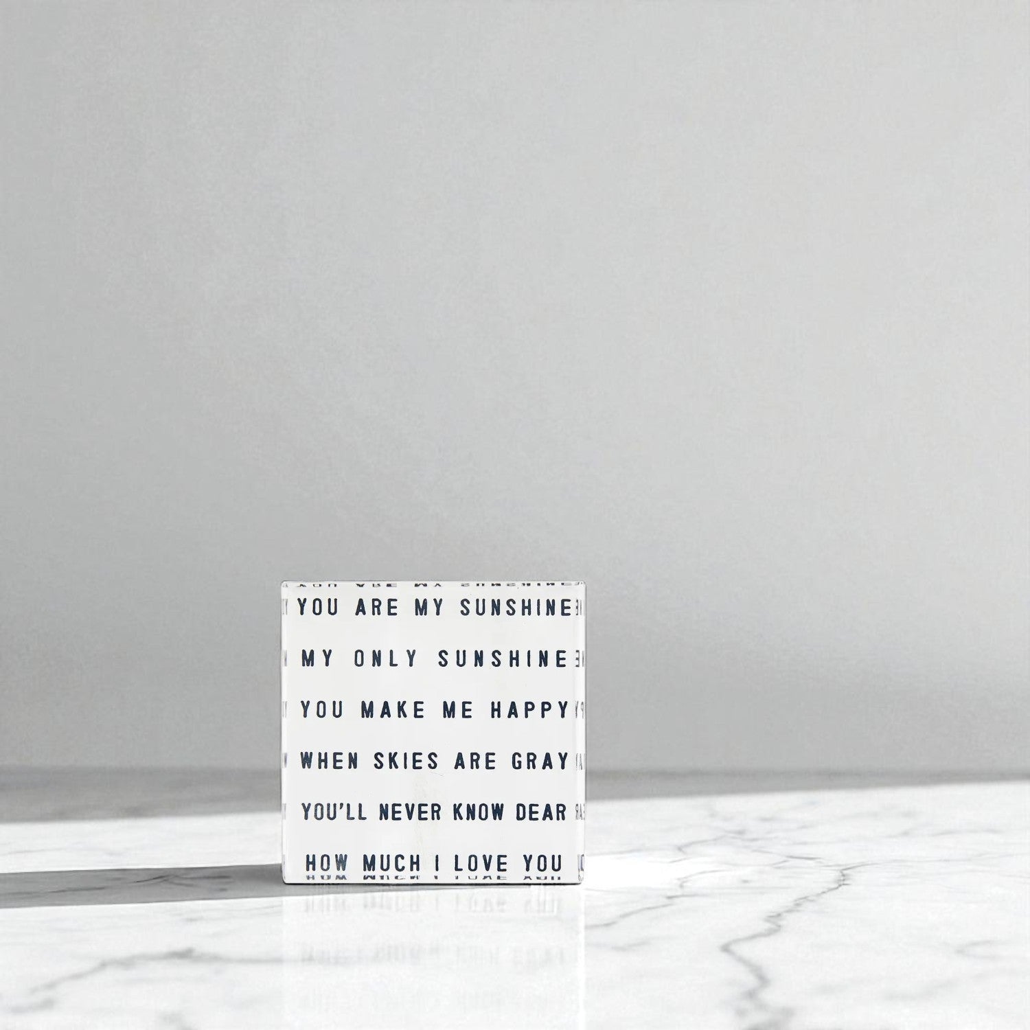 You Are My Sunshine Mini Block - Sienna & Slate