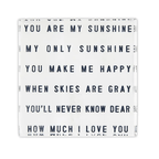 You Are My Sunshine Mini Block - Sienna & Slate
