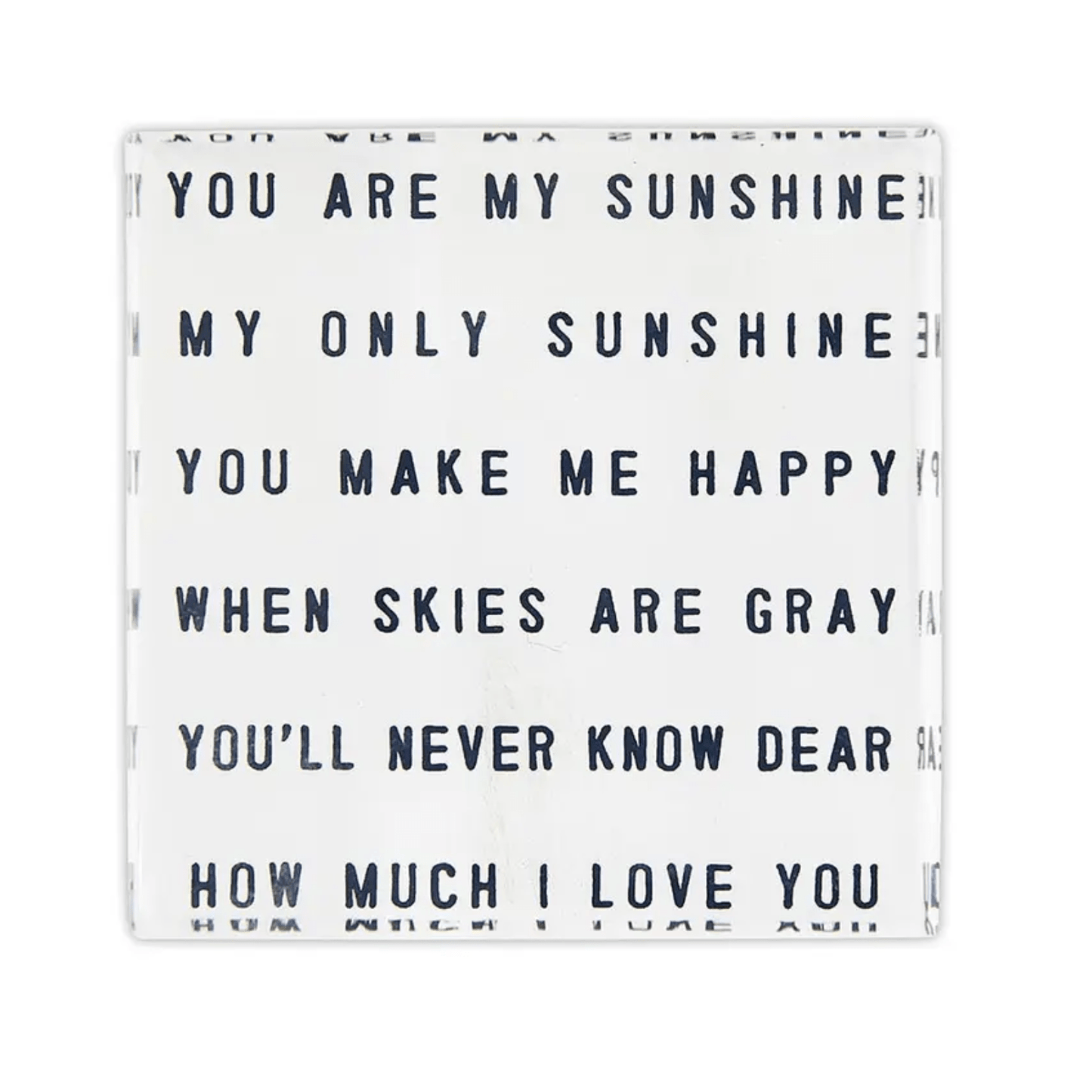 You Are My Sunshine Mini Block - Sienna & Slate