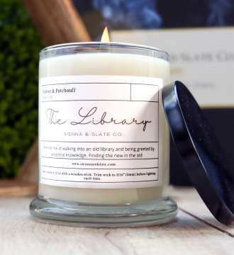 The Library candle
